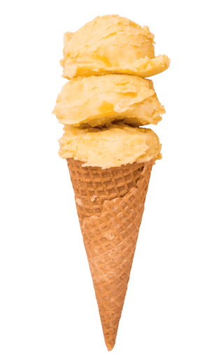 Сливочное мороженое со вкусом банана.