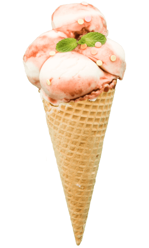 Карамельный пломбир с маршмеллоу.