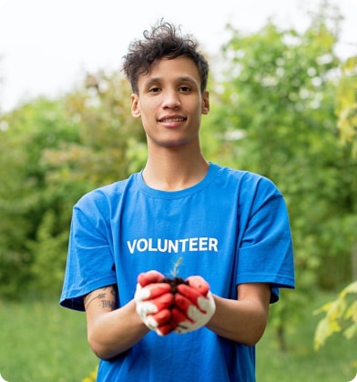 Фото волонтёра.