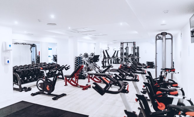 Фотография тренажёрного зала в фитнес-клубе Supergym.